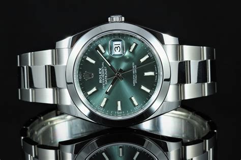 rolex 41mm datejust mint dial|rolex datejust 41 with diamonds.